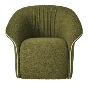 Fulham Green Bouclè Armchair