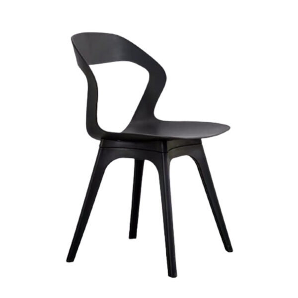 Designer Lavaza Plastic Chair Black