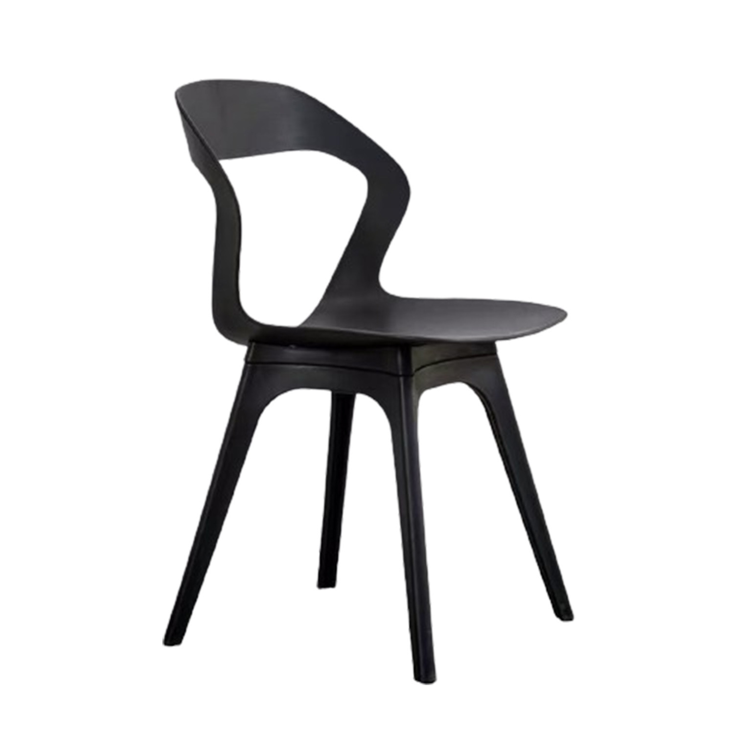 Designer Lavaza Plastic Chair Black