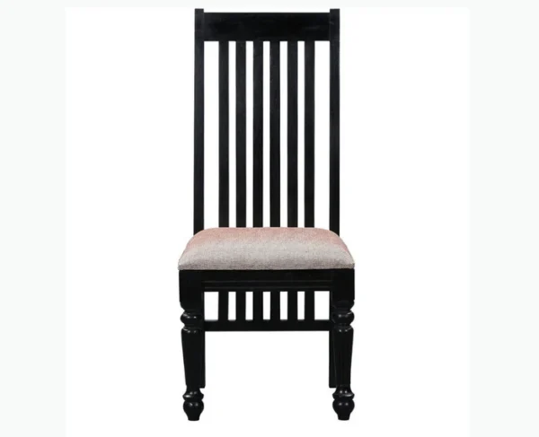 Rustic Walnut Dining Chair Set - Image 2