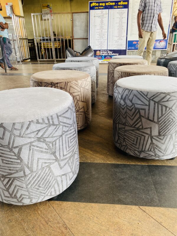 Sit Alone Wooden Ottoman seat