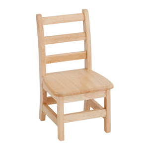 Three-Rung Learning Chairs – Natural Wood Duo
