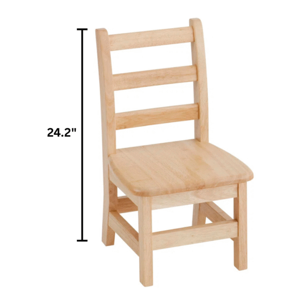 Three-Rung Learning Chairs – Natural Wood Duo - Image 3