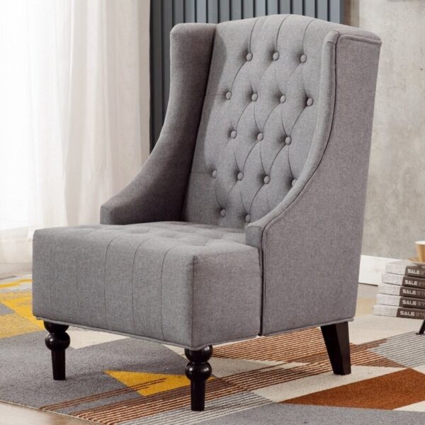 Classic Wing Back Accent Chair - Image 2